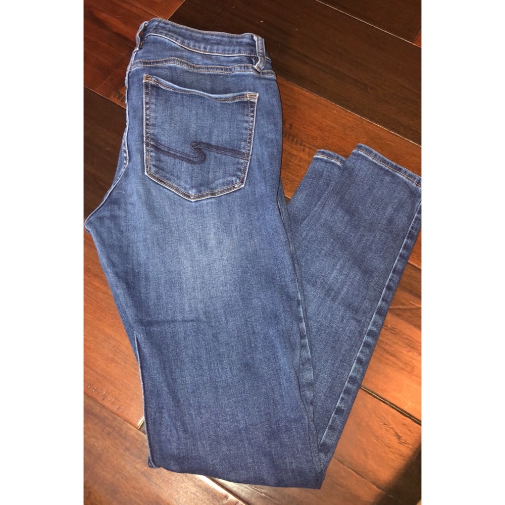 Silver Skinny Jeans